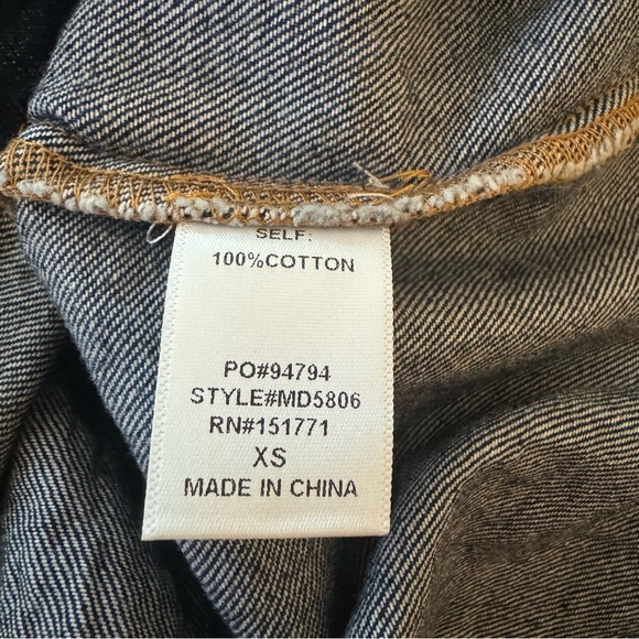 LELIS POWER SHOULDER UTILITY DEMIN DREES SIZE XS - Picture 16 of 16